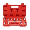 Llave de vaso de 12 piezas para tornillo de cárter de coche, herramienta de cuatro esquinas hexagonales para tornillo de drenaje de aceite, extracción de tornillo inferior de aceite