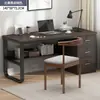 Mesa de computador, mesa de escritório para uso doméstico, mesa de quarto, mesa de escritório, mesa de chefe, mesa simples para casa de aluguel com gavetas