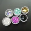 Lantejoulas para unhas 12 cores estrela de quatro pontas conjunto de lantejoulas ultra-fino cor mágica Adesivo para unha estrela cruzada Preenchimento com argila de cristal
