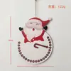 Pendente de Relógio de Natal Transfronteiriço Novo Decoração de Interior Pingente de Árvore de Natal Placa de Porta de Natal Alce Pendurado em estoque