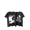 Hesito os Ricos Segunda Geração Bonitos High Street Erd Manga Curta Atacado Transfronteiriço Soltos Casuais Tops Camisetas para Homens e Mulheres Verão
