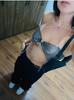 Europeu e Americano Sexy Spice Strap Rede de Pesca Strass Estiramento Halter Vest Estilo Americano Spice Girl Party Shiny Sling Strap