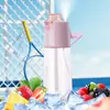 Garrafa Borrifadora Perfumada Copo de Água Sabor Fruta para Crianças Que Pode Borrifar Água para Mudar o Sabor, Aroma Multissabor, Copo Divertido