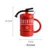 Extintor de incendios Taza equipo contra incendios taza de cerámica creativa oficina Xi Yin taza de agua novedosa con tapa y cuchara Taza