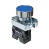 Interruptor de botón metálico indicador serie XB2-BA3142 Rojo Verde Amarillo Azul Blanco Negro botón plano