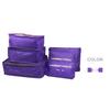Conjunto de Viagem de 6 Peças Tecido Oxford Multifuncional Bolsa de Cosméticos Organizador de Lingerie Sutiã Bolsa para Sapatos Bolsa de Cosméticos Conjunto de Seis Peças