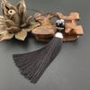 Estilo antigo borla borla pendurado orelha estilo chinês hanfu pingente diy pingente de celular pingente de leque clássico pingente