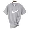 Camiseta deportiva de manga corta con cuello redondo y manga corta de algodón informal de moda para hombre de verano transfronterizo, novedad destacada