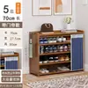 Sapateira para entrada de casa, armazenamento que economiza espaço, armário de sapatos econômico com prateleiras em camadas, sapateira simples
