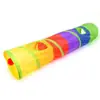 Túnel Prático para Gatos Tubo para Pets Brinquedo Dobrável para Brincar Interno Externo Brinquedos para Filhotes de Gato para Quebra-Cabeça Exercícios Esconderijo Treinamento