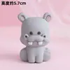 Decoraciones para Pastel de Zoológico del Bosque Oso Conejo León Jirafa de Goma Suave Tema de Cumpleaños Enchufe para Mesa de Postres