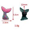 Flor de zapato de sirena Hebilla de zapato Accesorios para zuecos Hebilla decorativa extraíble DIY de alta gama Flor de zapato de material de PVC Hebilla de zapato