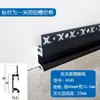 Rodapié Empotrado de Aleación de Aluminio con Yeso Pre-Empotrado, Zoclo de Piso en Forma de L, Rodapié Metálico Empotrado Invisible Oculto en Forma de H