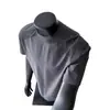Camiseta de Verano para Hombre de Manga Corta, Transpirable, de Secado Rápido, con Empalme de Malla Transfronteriza, Seda Helada Fina, Camiseta Deportiva de Manga Corta para Hombre