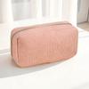 Nova Bolsa de Armazenamento de Veludo Cotelê, Bolsa Clutch, Bolsa Cosmética Portátil de Grande Capacidade, Bolsa de Higiene de Viagem Simples e Versátil