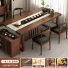 Nuevo juego de mesa de té y sillas estilo chino, adecuado para uso doméstico, balcones, mesas de té grandes, diseño minimalista, ideal para apartamentos pequeños y oficinas, perfecto para preparar té