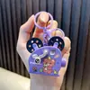 Llavero Proyector de Animales de Dibujos Animados Colgante para Mochila Escolar de Estudiante Juguete Luminoso Regalo de Cumpleaños Llavero de Coche
