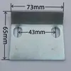 Placa de presión C de acero galvanizado engrosada con dientes abrazadera de viga ranura tarjeta cuadrada de acero fijación sujetador de viga en I soporte resistente a terremotos