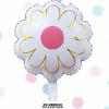 Ins estilo fresco elegante margarida flor de alumínio filme balão de aniversário das crianças arranjo de decoração balão de girassol atacado