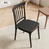 Silla de comedor con respaldo de plástico grueso, para alquiler en el hogar, estilo crema, silla Windsor, taburete para mesa de comedor, taburete para cena.