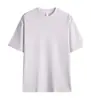 Camiseta de Algodão Pesado 240G Gola Redonda Cor Sólida Camiseta Base Camiseta Roupa de Trabalho Manga Curta Camiseta Masculina Personalização