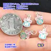 S999 Prata Pura Resina Caractere da Sorte Cabaça Pingente Joia de Cristal Pulseira Trançada Colar Acessórios Artesanais DIY