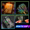 50 Peças de Adesivos Florais Prateados Diversos com Corte a Laser Novos Quentes Flor Prateada Material para Caderno de Ins DIY Adesivos Transparentes Decorativos