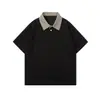 Yidao Vintage Verão 2026 Novidades Estilo Old Money Camisa Polo Pied-de-poule Marca Tendência Masculina Solta Versátil Casal Manga Curta