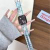 Correa de reloj de TPU a cuadros de dibujos animados adecuada para Apple Iwatch11 Generación 10/987Ultrase