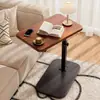 Mesa auxiliar de altura ajustable para uso doméstico, adecuada para apartamentos pequeños, salas de estar, mesitas de noche, escritorios de computadora y almacenamiento junto a la cama en el dormitorio