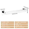 Rack de Armazenamento de Banheiro Popular Transfronteiriço em Aço Inoxidável Conjunto de Cinco Peças Suporte para Toalhas e Papel Higiênico Gancho Conjunto de Racks de Armazenamento Quadrados