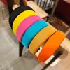 Diadema de Color Sólido Transfronteriza Europea y Americana Serie de Colores Caramelo Esponja de Ala Ancha para la Parte Superior del Cráneo Moda Simple Diadema de Presión para el Cabello
