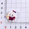 Año del Borrego de Dibujos Animados Cosplay Oveja Pequeña Resina DIY Pegamento de Crema Funda para Teléfono Pasador para el Cabello Tocado Charms para Crocs Materiales Hechos a Mano