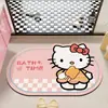 Alfombra de Piso de Barro Diatómico de Anime de Dibujos Animados para el Hogar, Entrada de Baño, Alfombra Absorbente de Agua, Fácil de Limpiar, Alfombra de Piso de Baño, Dropshipping