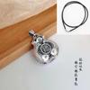 Pingente Estilo Chinês Boa Sorte Peixes Personalidade Tendência Exquisito Ruyi Colar da Fortuna para Mulheres Corrente para Suéter Outono e Inverno