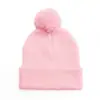 Chapéus de Lã Infantis, Chapéus com Pompom de Cor Sólida, Chapéus de Tricô Infantis, Chapéus de Tricô para Outono e Inverno para Crianças de 3 a 8 Anos, Prontos em Estoque