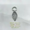 Accesorios DIY de Cristal Aleación Estilo Chino Retro Pulsera de Cordón Colgante de Cadena Cadena Colgante de Hoja Campana de la Mañana