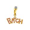 Gebei Europa y Estados Unidos anillo para ombligo de mariposa transfronterizo anillo para ombligo de conejo anillo para ombligo con forma de corazón sin perforación de agujero clip para la oreja de doble uso