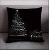 Funda de almohada navideña transfronteriza nueva cojín de árbol de Navidad piel de melocotón ciervo dorado almohada fabricantes transfronterizos al por mayor