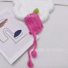 Mini sombrero de lana con correa para muñeca, accesorio para vestir muñecas, sombrero triangular