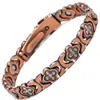 Pulsera magnética de moda europea y americana, superventas transfronteriza, lujo ligero, trébol de la suerte, aleación con incrustaciones de diamante, pulsera de joyería magnética de una sola fila para mujer