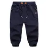 Pantalones Cortos de Verano para Hombre al por Mayor con Bolsillos con Cremallera Cintura Elástica Elástica Pantalones de Chándal Leggings de Tres Cuartos Transfronterizos Modernos