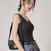 Chaleco Térmico Popular Transfronterizo Europeo y Americano para Mujer con Almohadillas en el Pecho, No Necesita Usar Sujetador, Ropa Interior, Top de Terciopelo para Otoño e Invierno