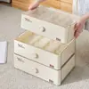 Caja de Almacenamiento Tipo Cajón Lista para Enviar con Compartimentos para Organizar Ropa Interior y Calcetines, Organizador de Armario Doméstico a Prueba de Polvo, Venta Directa del Fabricante