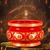 Quemador de Incienso de Cerámica Roja para Uso Doméstico, Dedicado al Dios de la Riqueza, con Varios Tamaños Disponibles, Soporte de Incienso de una Pieza para Entrega Inmediata
