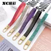 Llavero de Alta Gama Incrustado con Diamantes Transfronterizo Accesorio para Bolso de Llaves de Coche Colgante Llavero Hecho a Mano DIY Cordón