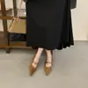 Sapatos Mary Jane Estilo Francês, Sapatos Pretos de Salto Único para Mulheres, Sapatos de Noite Primavera 2026, Salto Alto com Corrente Elegante, Bico Fino, Saltos Finos