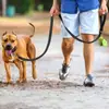 Guia de cachorro para cães grandes, anti-choque, refletiva, trançada, direto do fabricante, guia de passeio para cães no atacado, corda de treinamento, cinto de tração