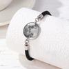Pulsera tejida de acero inoxidable Amantes del Sol y la Luna 2024 Gema del Tiempo transfronteriza pulsera para pareja de San Valentín pulsera de luna