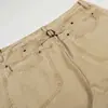 Calça de Trabalho Vintage Estilo Americano para Homens, Calça Casual Reta Estilo Street, Calça Longa Versátil de Cor Sólida Solta de Perna Larga